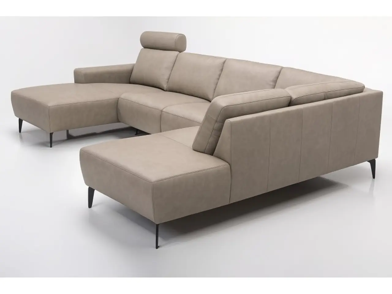 Billede 5 - Hjort Knudsen Copenhagen Læder U-sofa - Venstrevendt