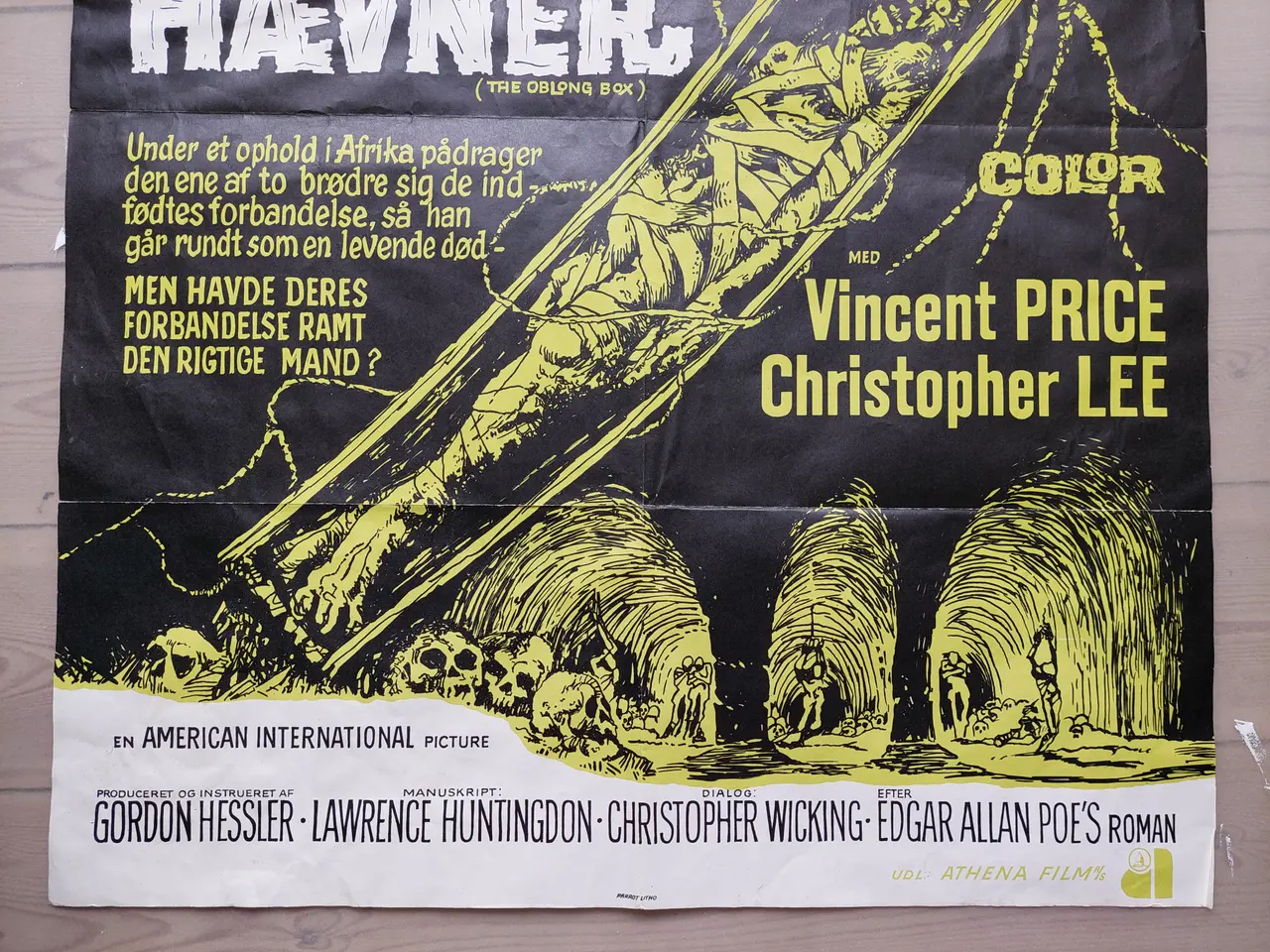 Billede 3 - Original gyserplakat (1969) – Fortiden Hævner