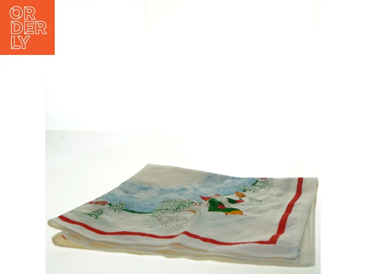Billede 2 - Juledug med motiv (str. 71x76 cm)