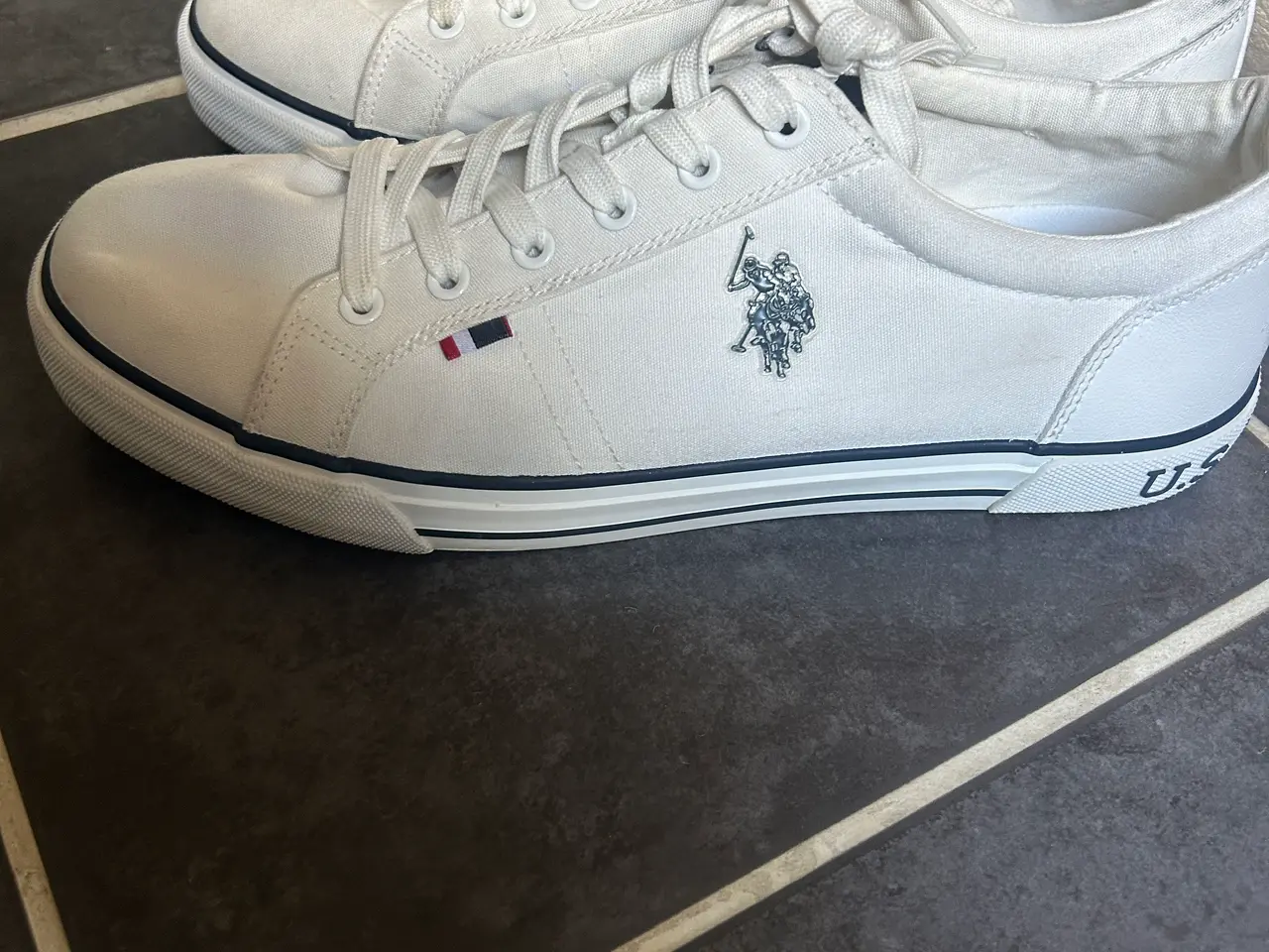 Billede 8 - Hvide Polo Ralph Lauren sneakers i str 44 