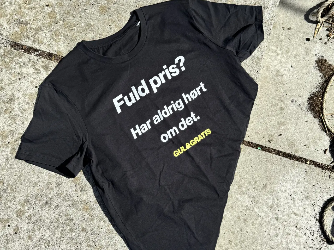 Billede 2 - Gul&Gratis T-shirt "Fuld pris?"