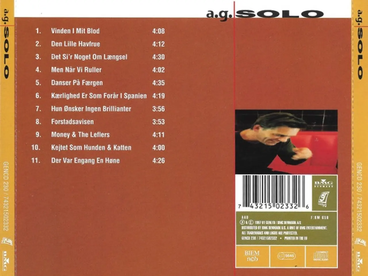 Billede 2 - A.G.* – Solo – CD