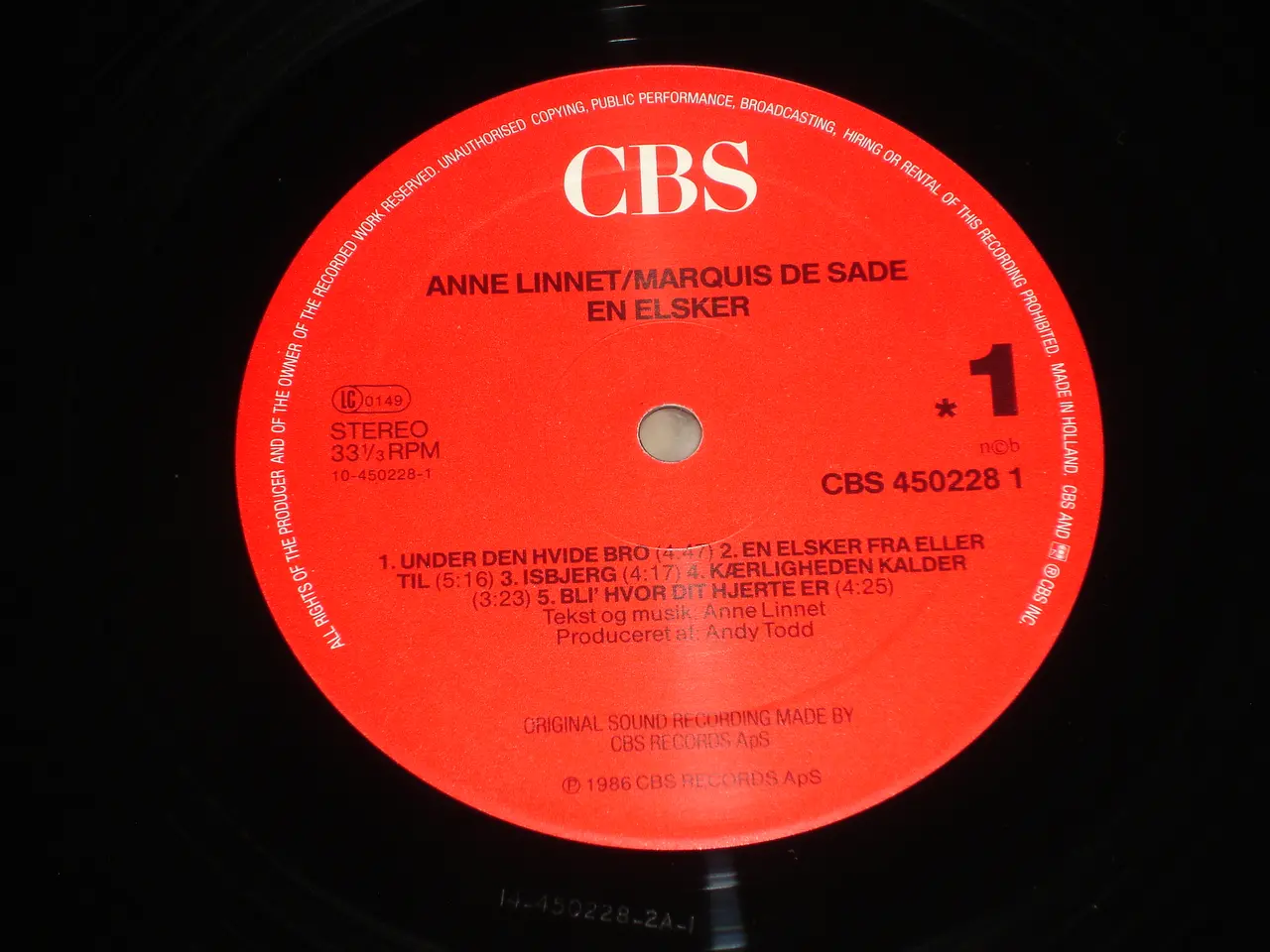 Billede 4 - Anne Linnet, Marquis De Sade – En Elsker