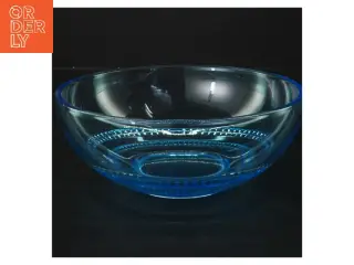 Blå glasskål Ø 18 cm (str. Ø 18 cm)