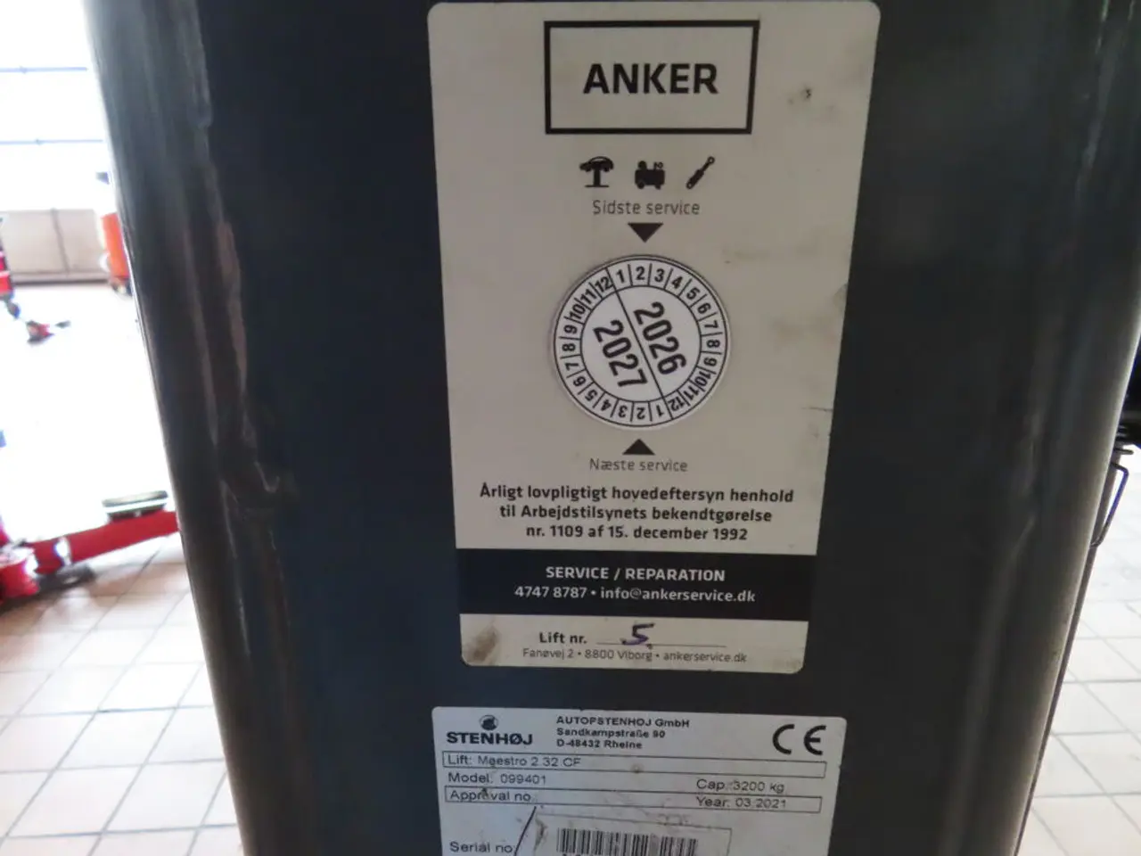Billede 8 - 2-Søjlet lift  STENHØJ MAESTRO 2.32 CF