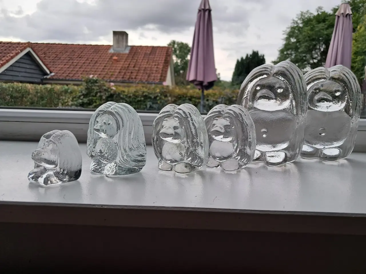 Billede 2 - Glasfigurer Bergdala trolde klar glas.