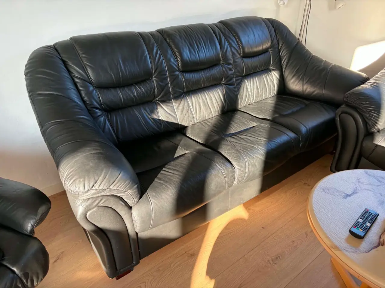 Billede 1 - Læder sofa 3+2