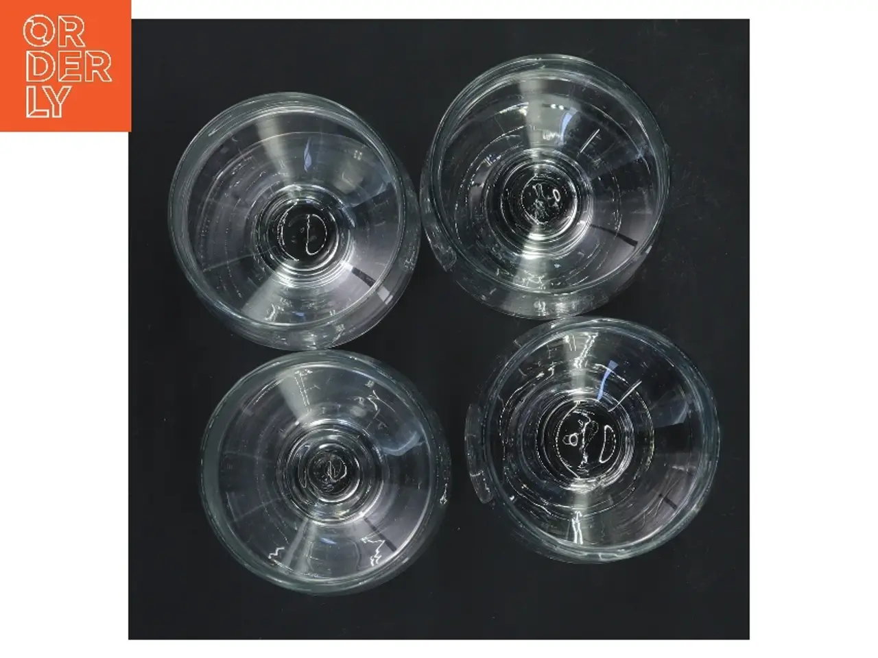 Billede 3 - 4 Hamlet Holmegaard glas (str. 4 stk Ø 7 cm længde 13,5 cm)