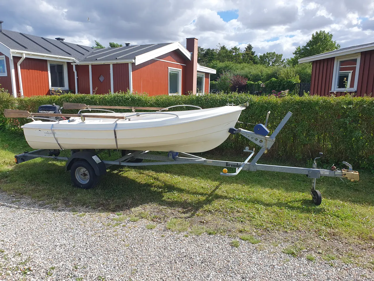 Billede 1 - Texas 370 jolle med motor og trailer
