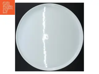Stor rund hvid kage/tapastallerken fra IKEA (str. Ø 37 cm)