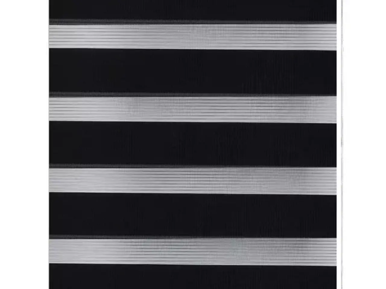 Billede 2 - Zebragardin 80,9 × 150 cm - stofbredde 76,7 cm, sort