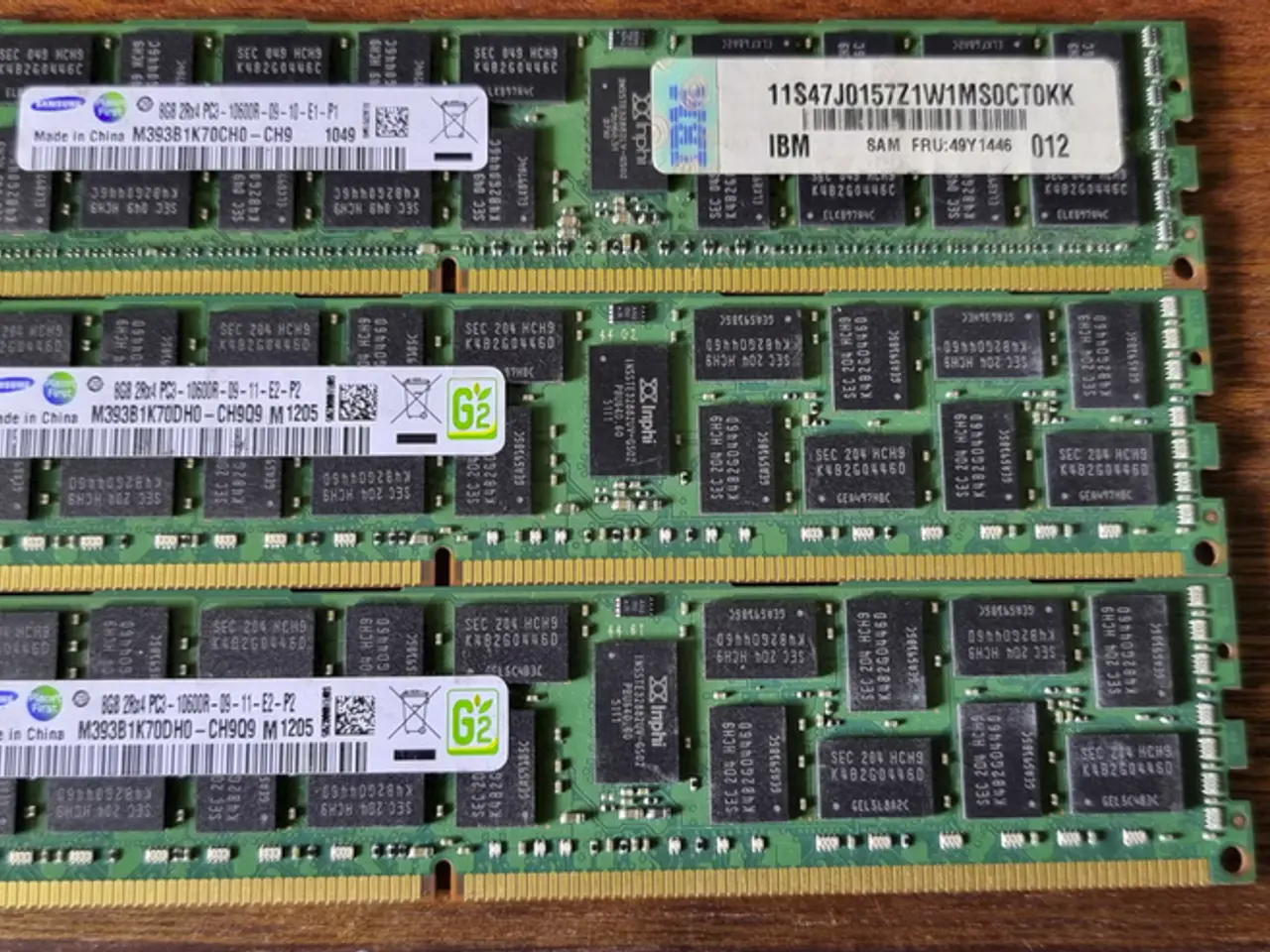 Billede 1 - Kingston 3x8GB DDR3 ECC 1333MHz DIMM Stationær RAM