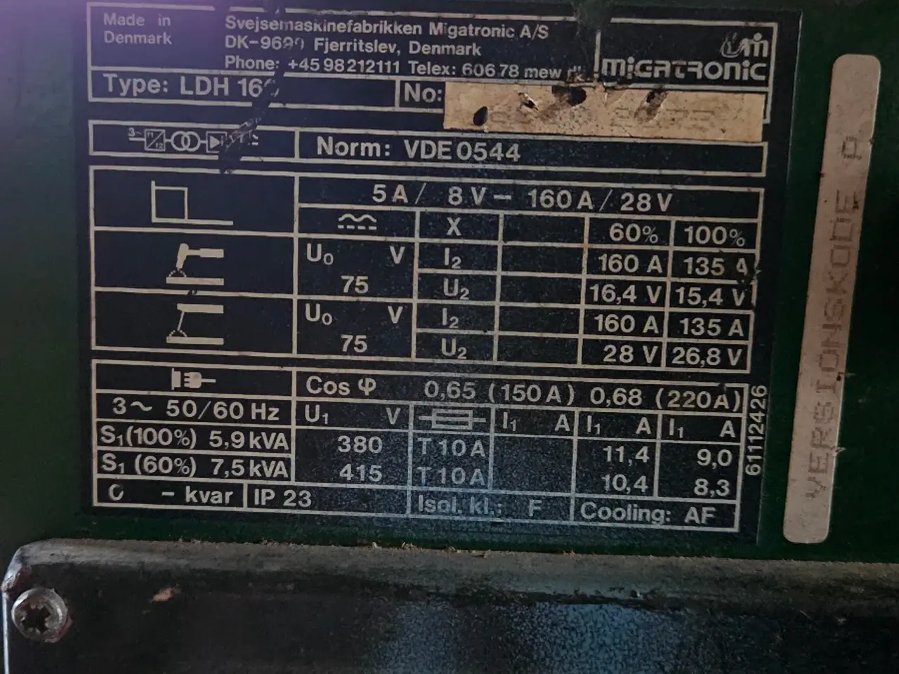 Billede 5 - Migatronic LDH 160 tig svejser 