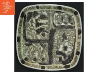 Keramisk fad fra royal copenhagen med mønster fra Royal Copenhagen (str. 16x16x3 cm)
