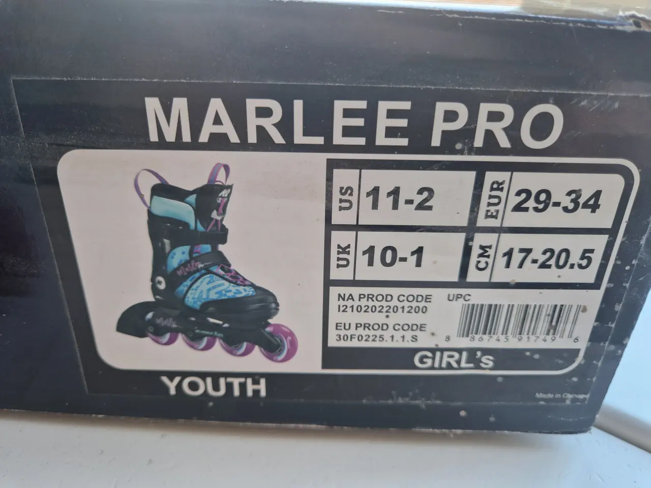 Billede 4 - K2 pro girls Rullestøjter(str 29-34)
