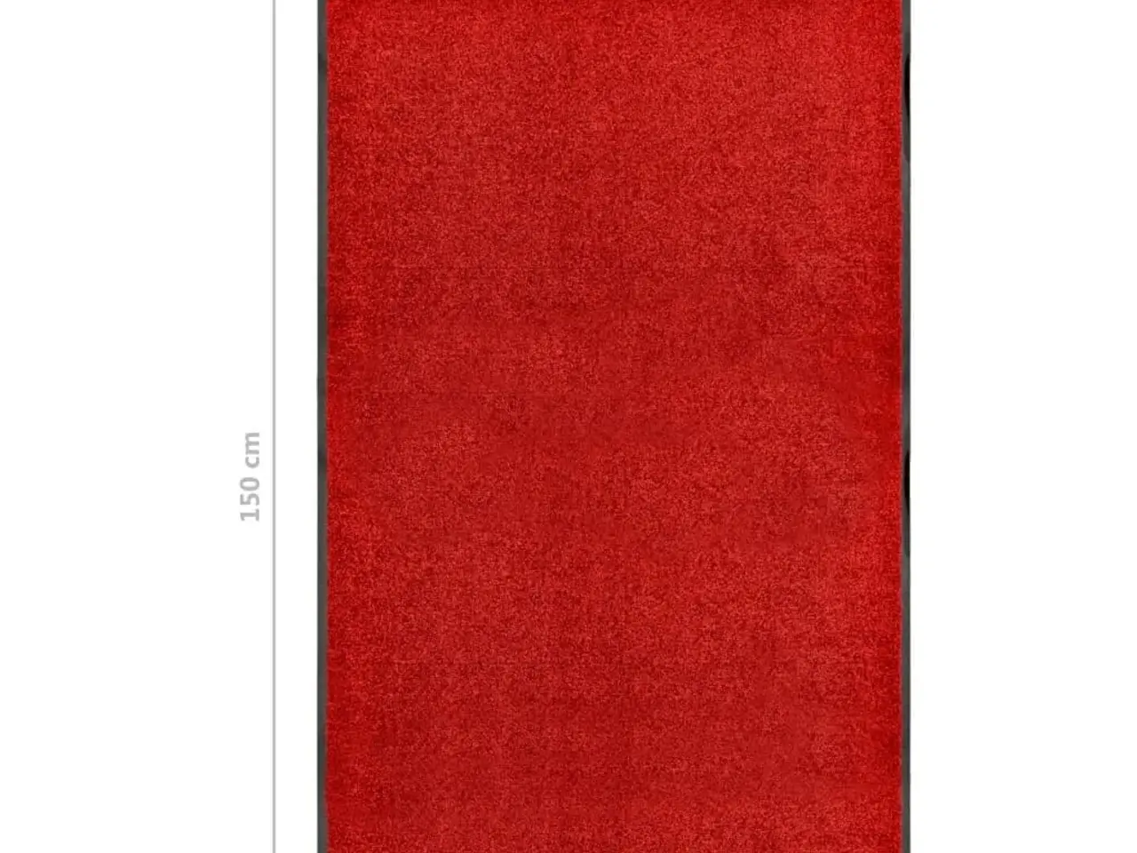 Billede 6 - Vaskbar dørmåtte 150 x 90 cm - rød