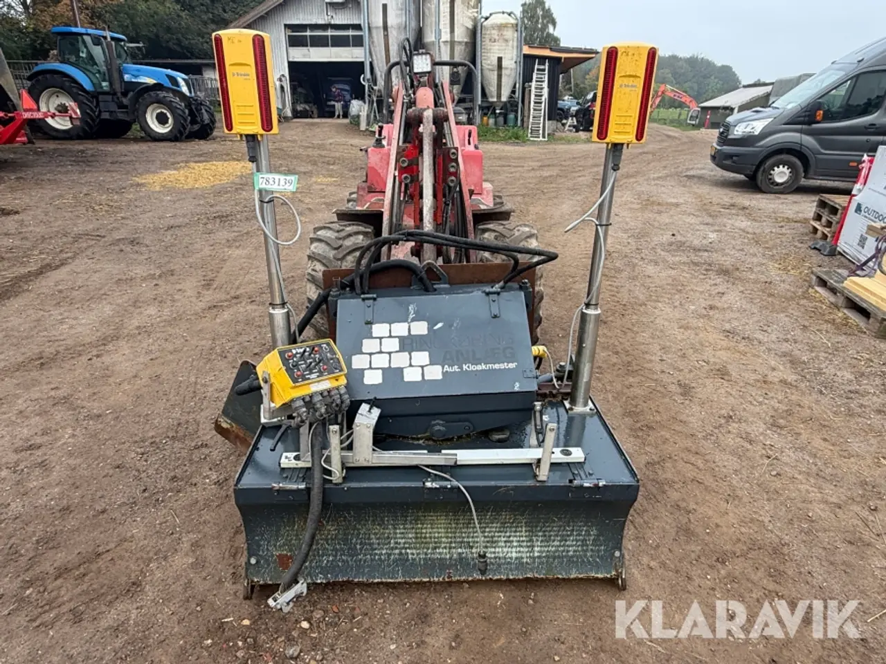 Billede 3 - Sandafretter Mekos ANK 125 laserstyret med 2 Trimble LR410 lasermodtagere