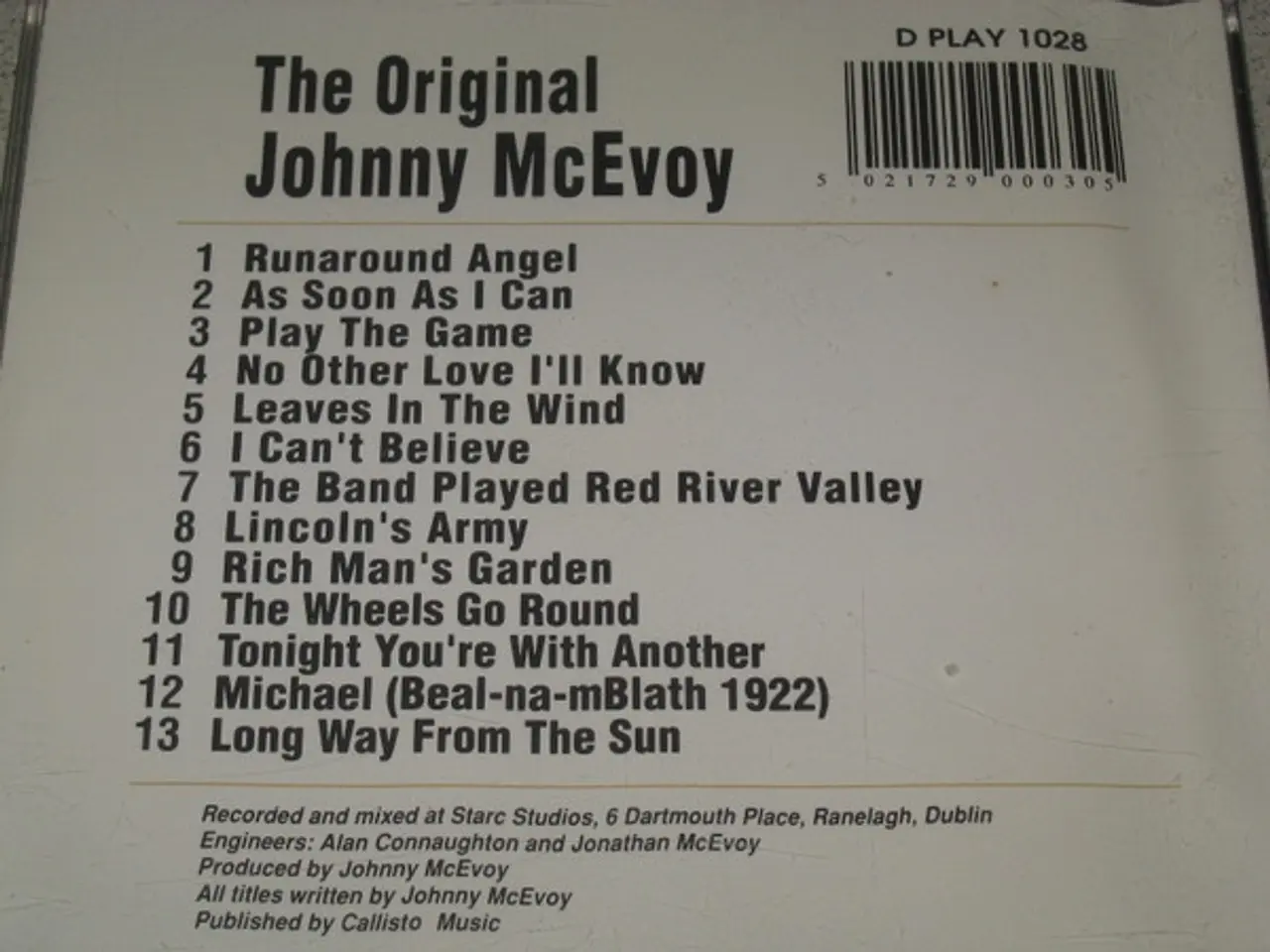 Billede 2 - Johnny McEvoy – The Original – CD