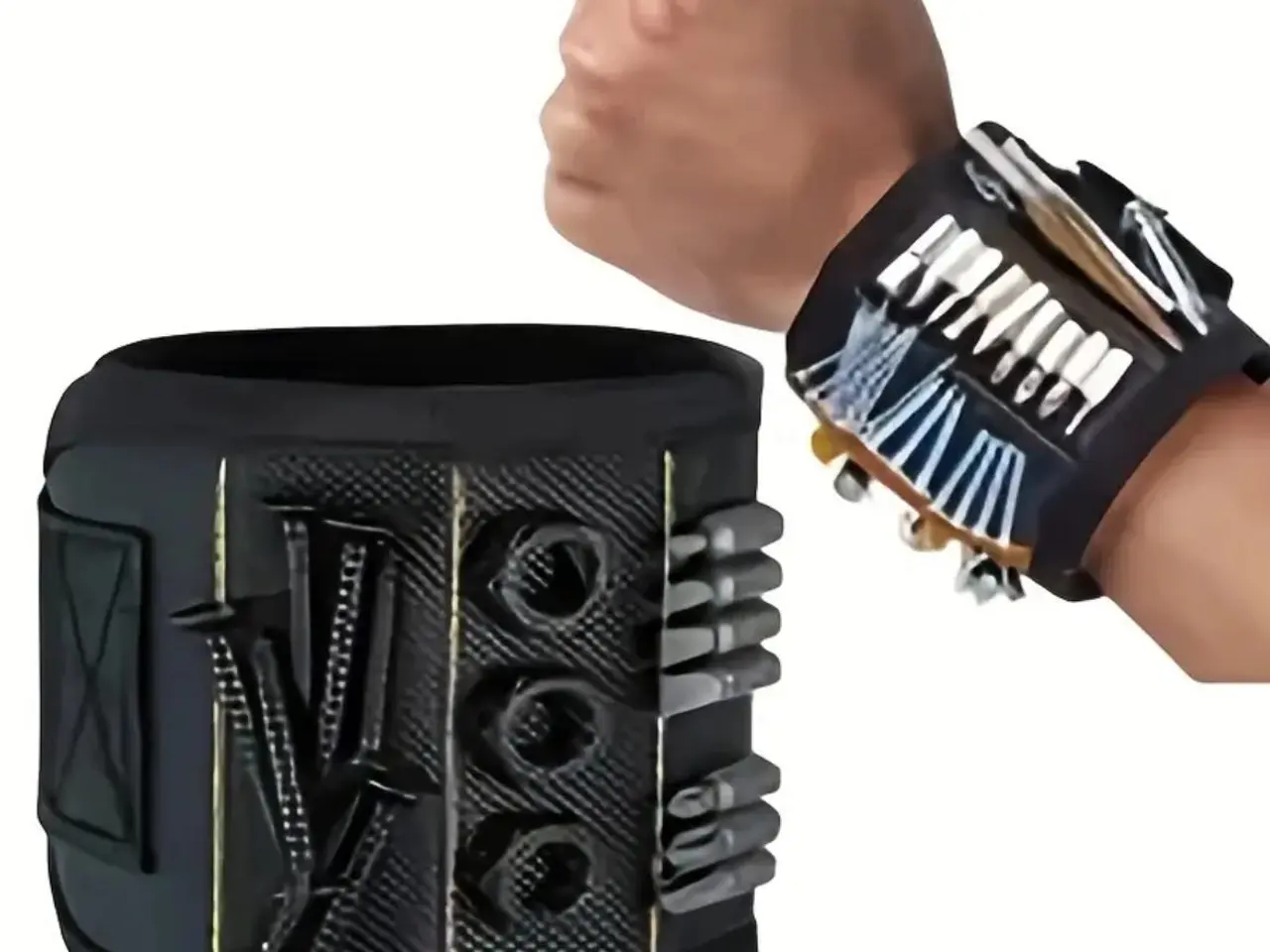 Billede 1 - Magnetisk armbånd til skruer, bits og værktøj