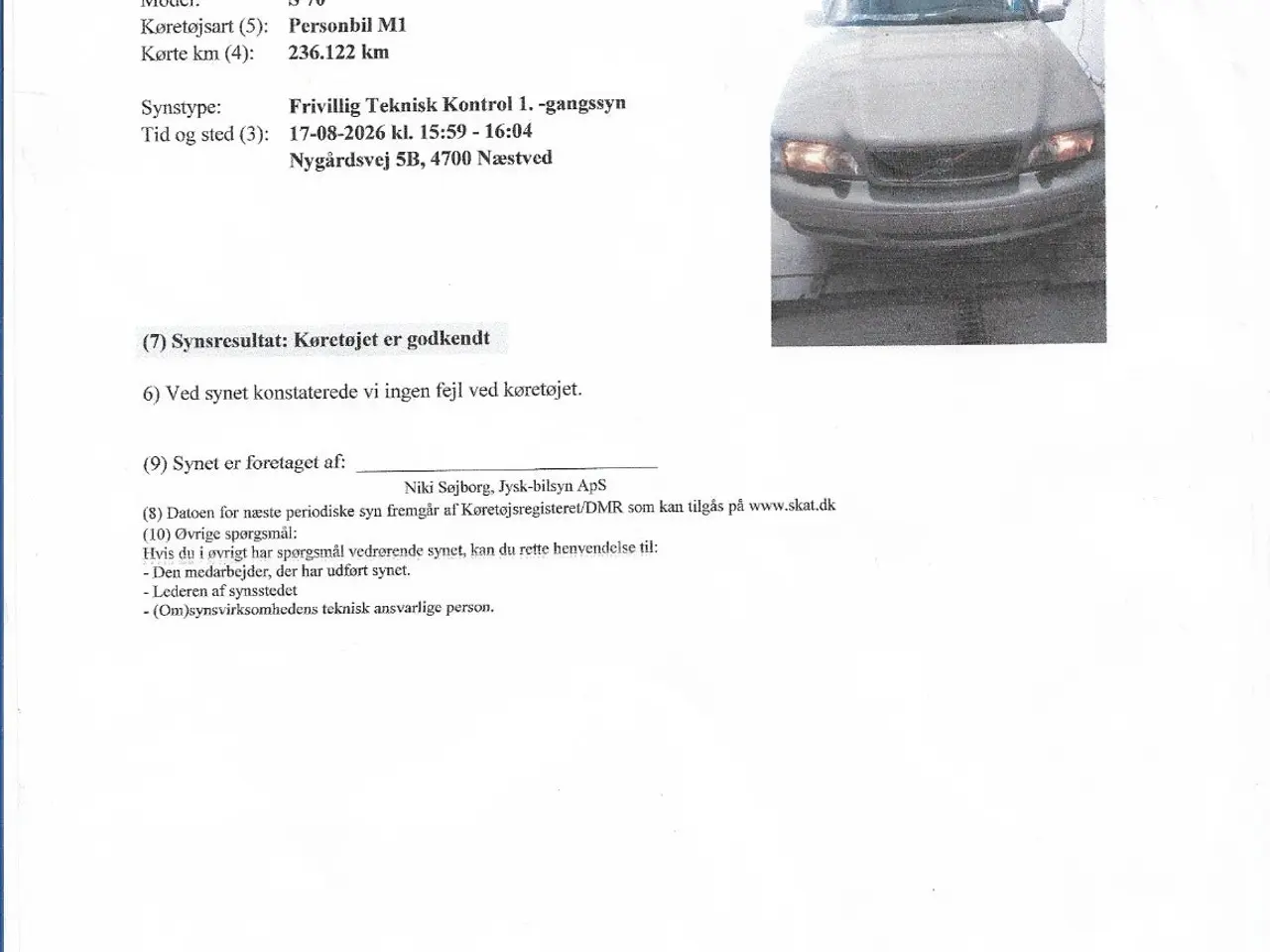 Billede 8 - Volvo S70 2,4 140 aut.