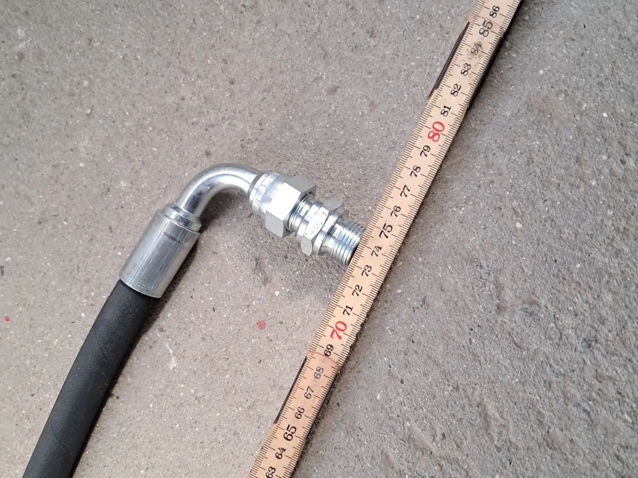 Billede 8 - Hydraulikslange med kobling og fittings helt ny.