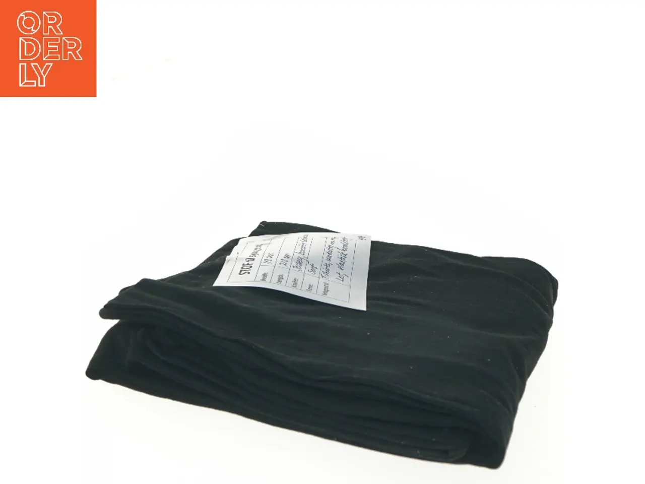 Billede 3 - Sort jersey metervare 118x210 cm (str. 118x210 cm)