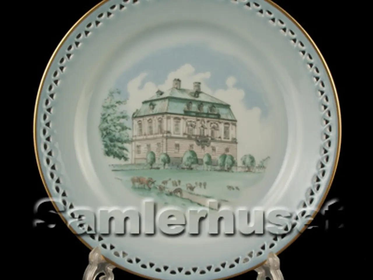 Billede 1 - Danmarksstellet Tallerken Dyb 21 cm. Erimitageslottet.