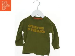 Langærmet T-shirt med tekst fra H&M (str. 74)