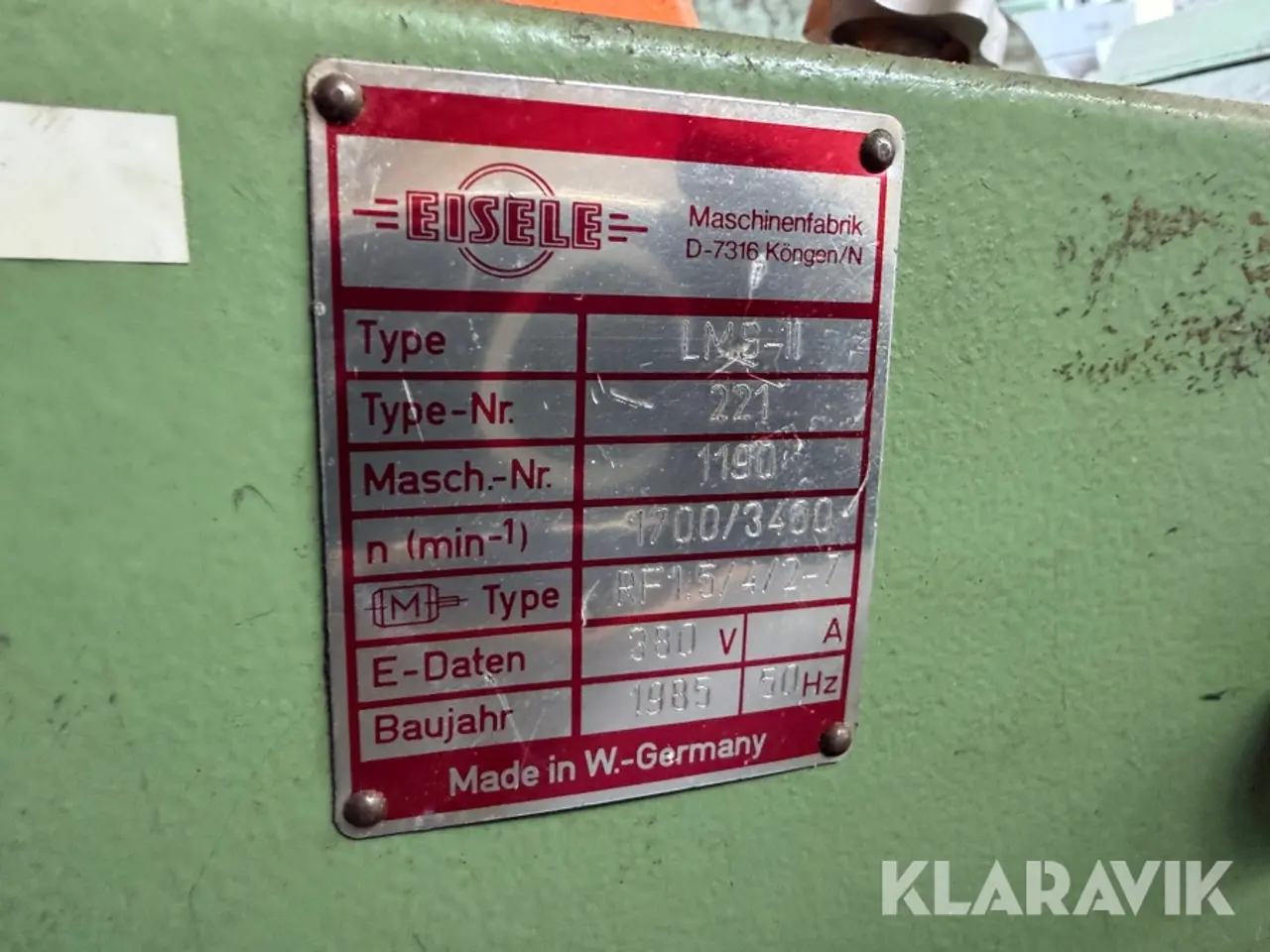 Billede 5 - Metal kapsav Eisele LMS-II - 1 styk
