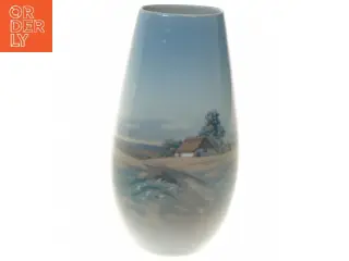 Blå Royal Copenhagen vase fra Royal Copenhagen (str. 18 cm)