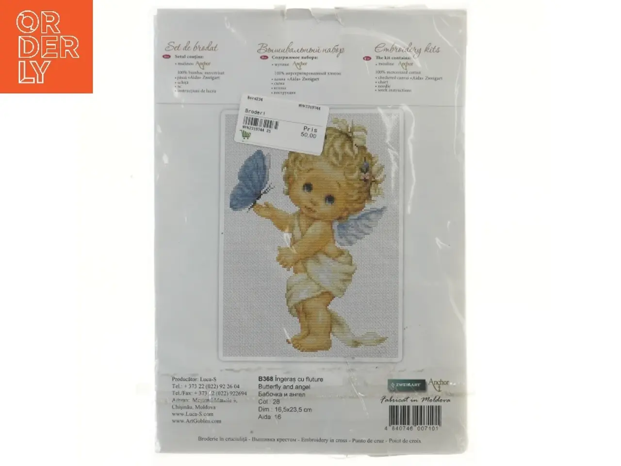 Billede 1 - Broderi sæt(str. 16,5x23,5 cm) (str. 16,5x23,5 cm)