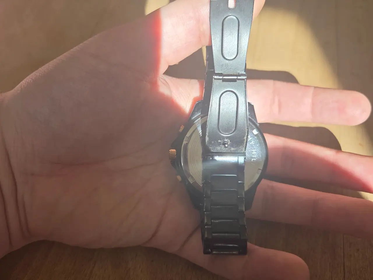 Billede 3 - Tommy Hilfiger herreur – Sort m. guld (model TH.43
