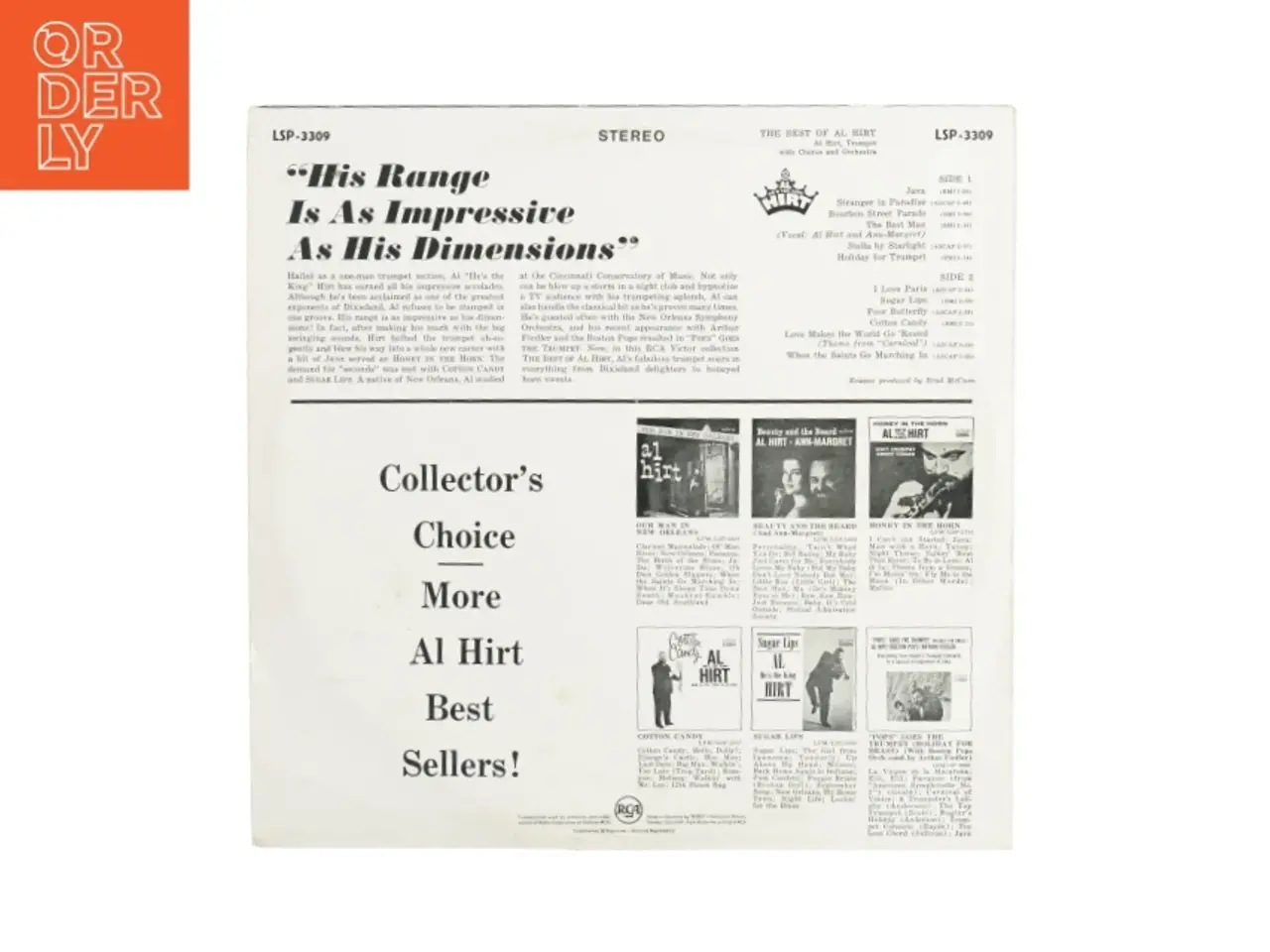 Billede 2 - The best of Al Hirt Vinylplade