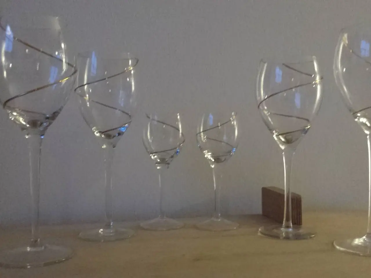 Billede 2 - Mundblæst guldspiral glas