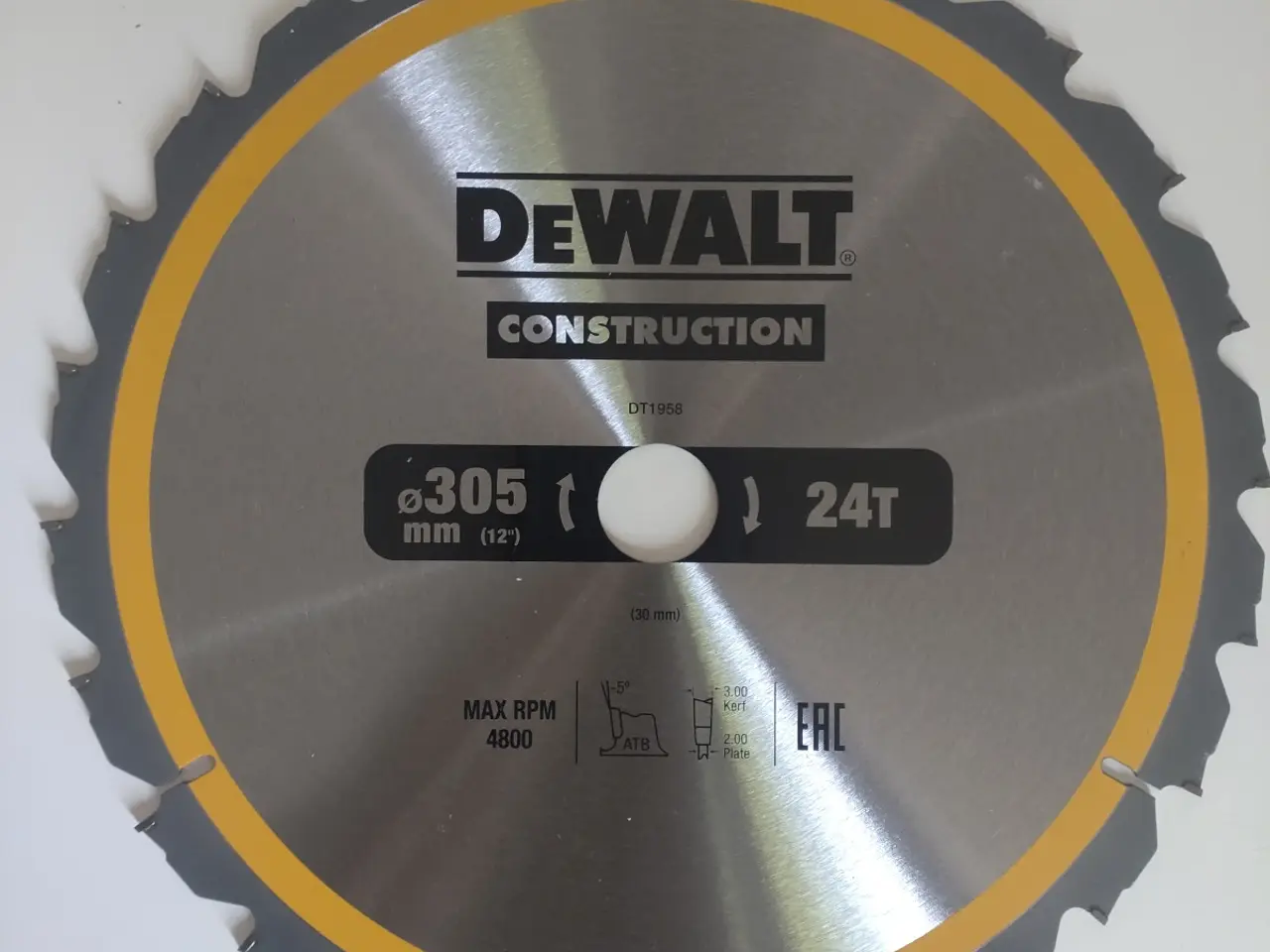 Billede 2 - Dewalt savklinge 305 x 30