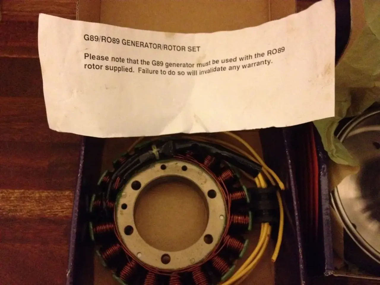 Billede 3 - Ny CBR 900 RR stator rotor / generator 