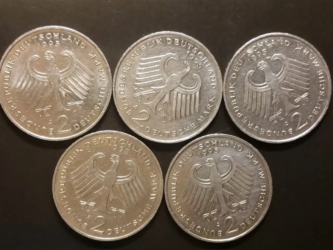 Billede 3 - Tyskland BEDRE ÅR! 2 MARK 1995A 1995A F J STRAUSS