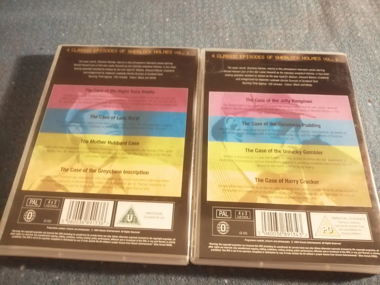 Billede 2 - 4 Classic Episodes of Sherlock Holmes vol 1+2