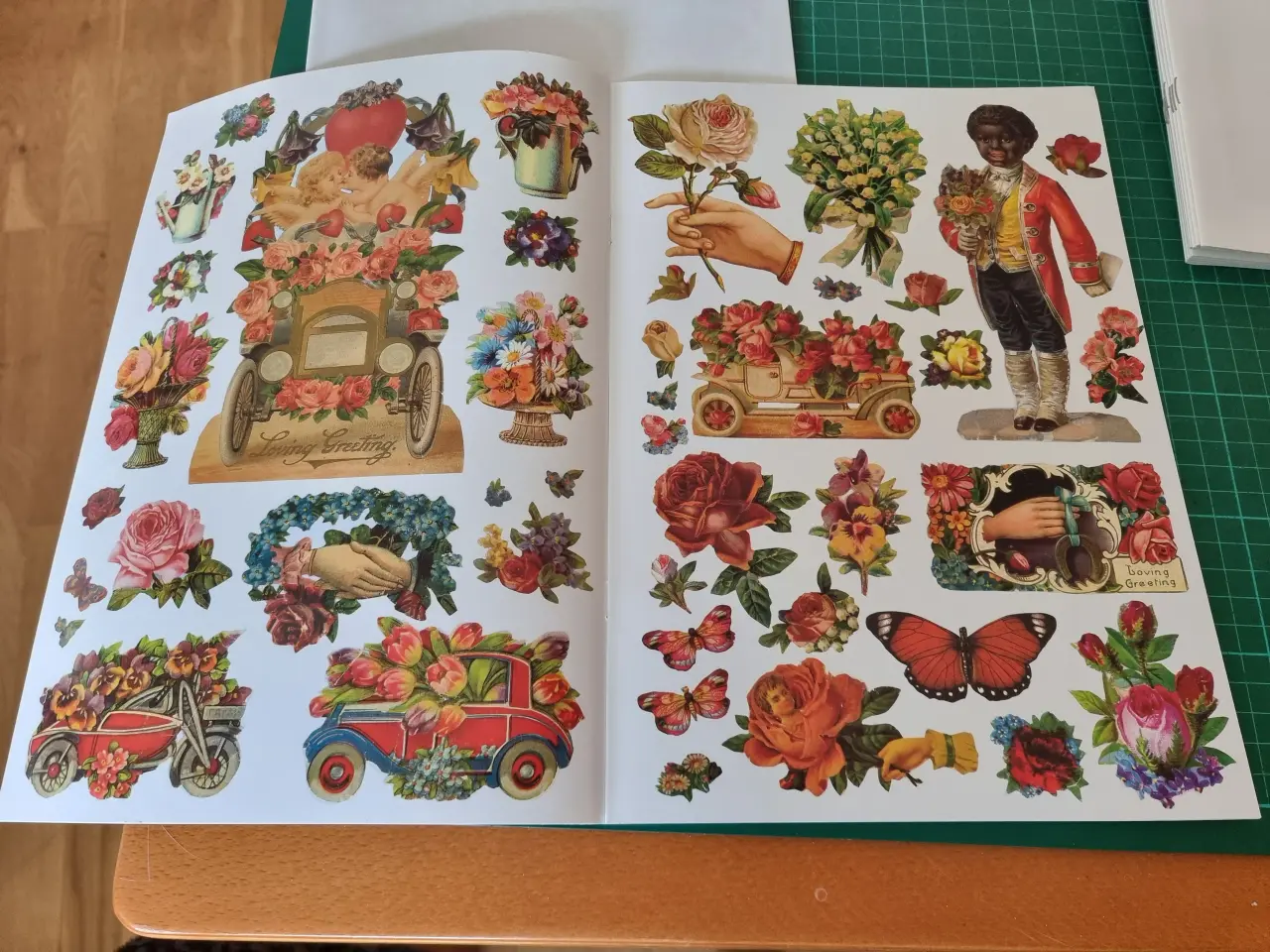 Billede 2 - Decoupage motiver Engle - Blomster