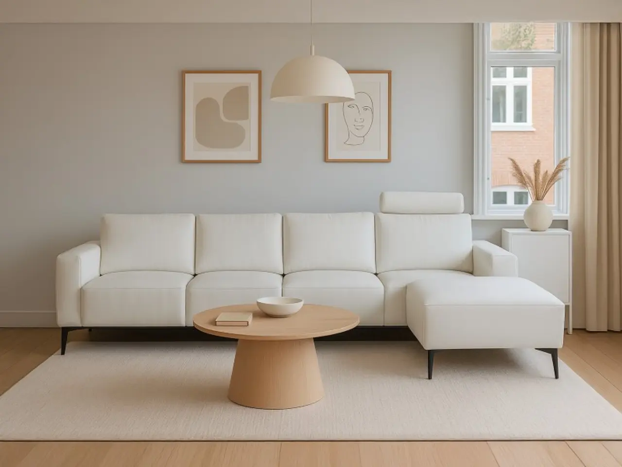 Billede 2 - Hjort Knudsen Copenhagen læder chaiselongsofa højrevendt