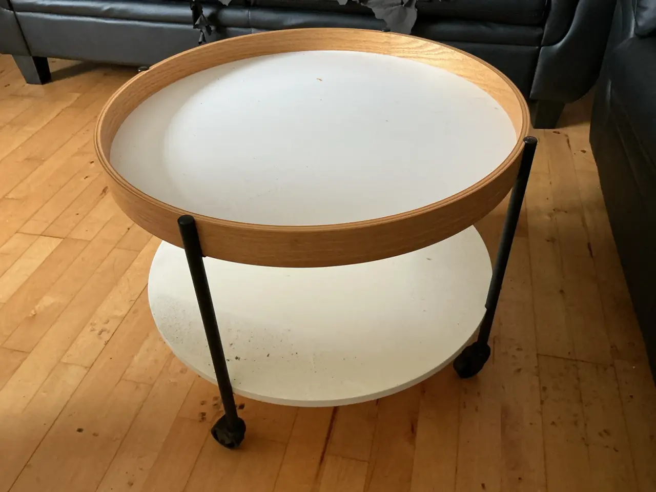 Billede 1 - sofabord / kaffebord med hylde, 55 cm diameter