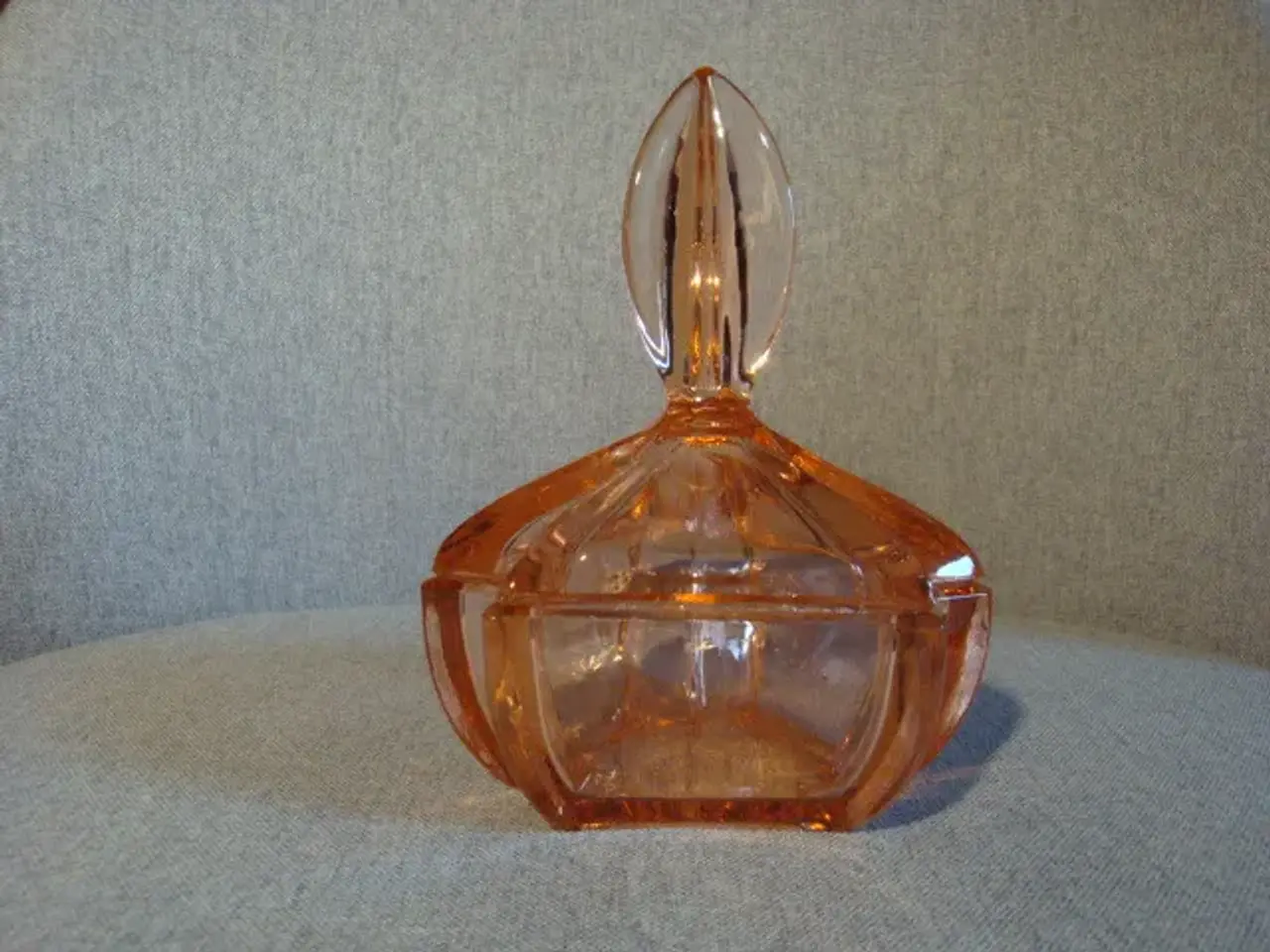 Billede 2 - Elegant rosa glas Bonbonniere