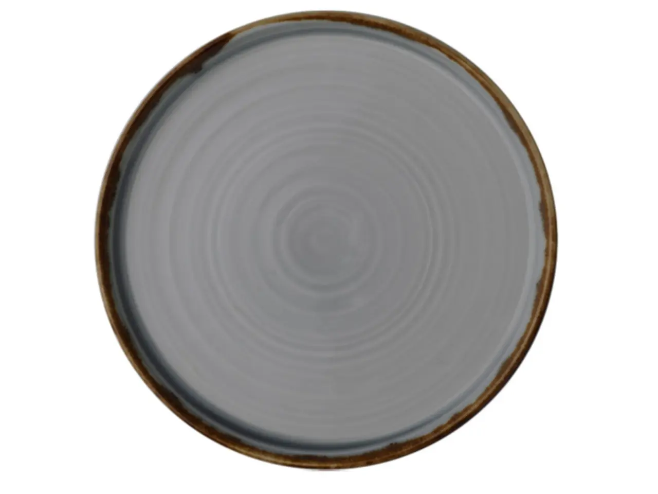 Billede 1 - 25 stk. Dudson Harvest flad tallerken uden fane, grå, ø21 cm
