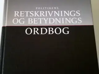 Politikens retskrvnings og betydningsord