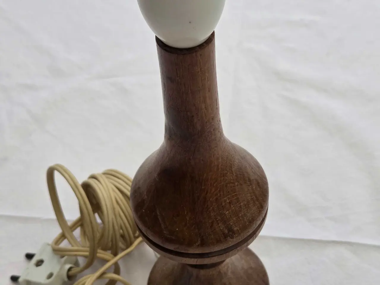Billede 3 - Teak bordlampe vintage 1940