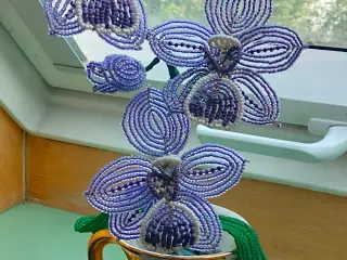 French beaded Orchid