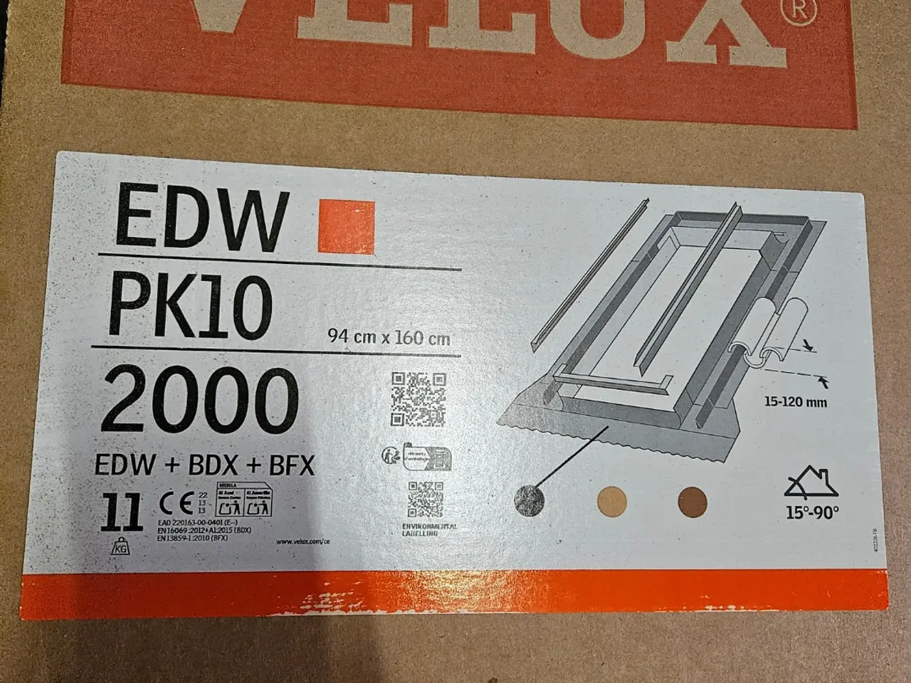 Billede 2 - Velux inddækning, 2 stk, 94x160