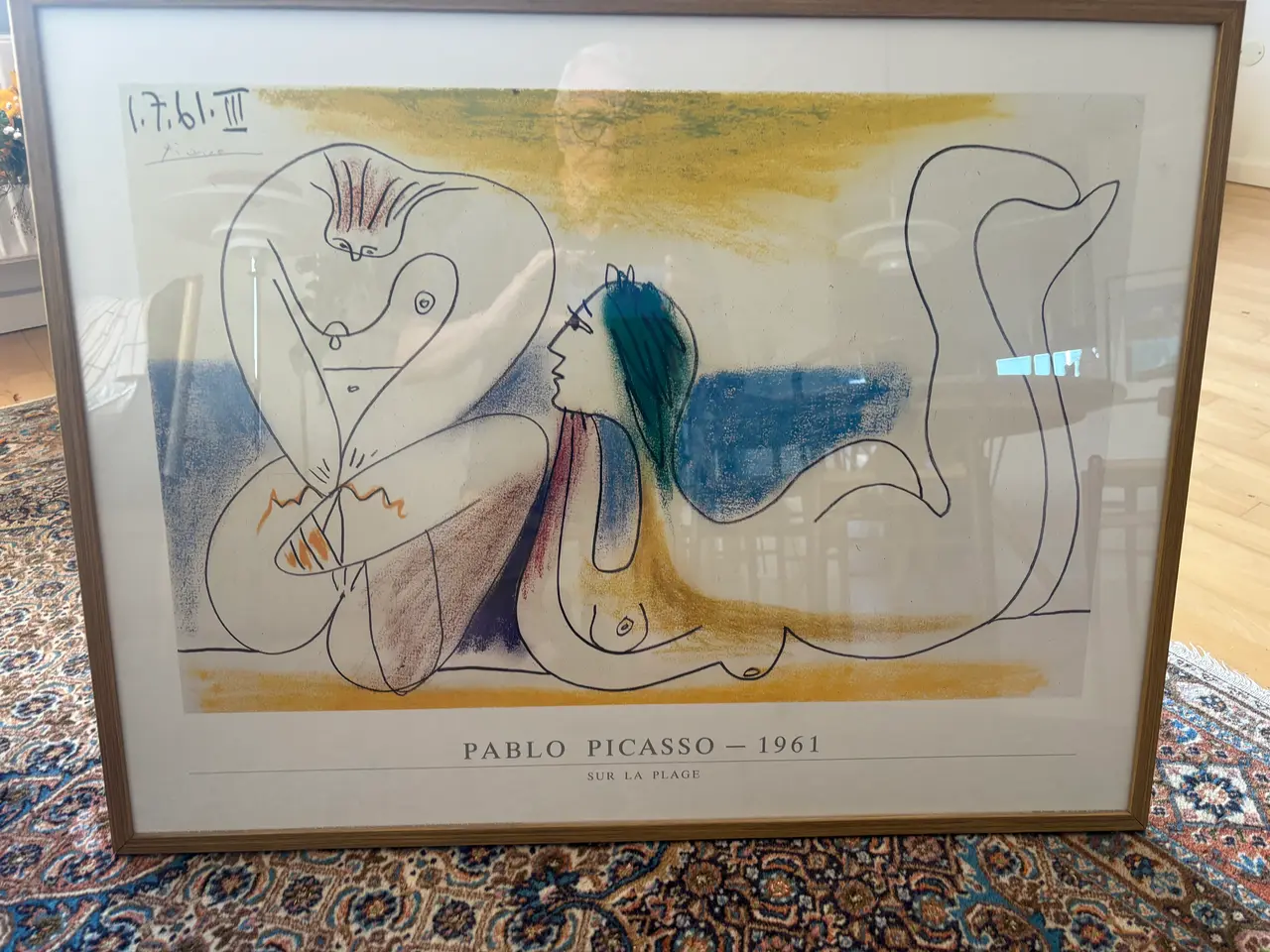 Billede 3 - Pablo Picasso 1961 kunstplakat med træramme