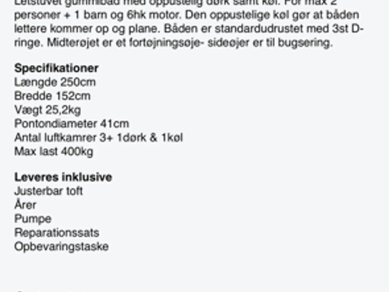 Billede 4 - Talamex gummibåd med  oppustelig dørk/v-bund