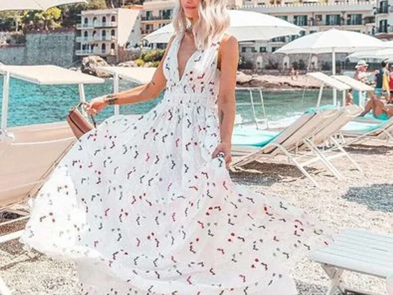 Billede 1 - kjole-Maxi i BOHO stilen. (lang)/ large og XL